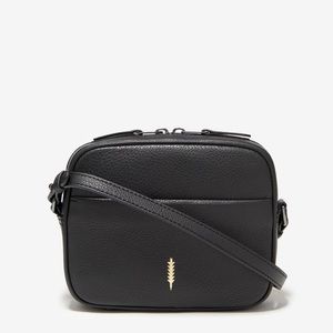 LOLA CAMERA BAG - BLACK/GUNMETAL - PEBBLE LEATHER